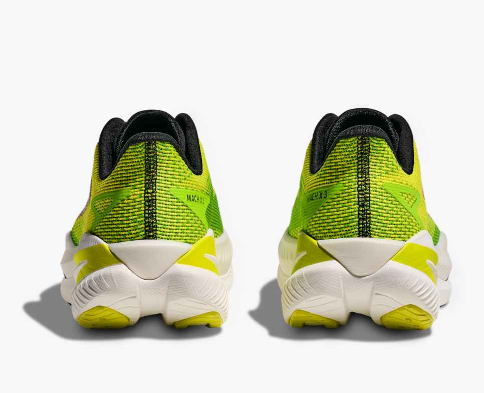 HOKA Men Mach X 3 Wide - Neon HOKA Citrus / Neon Lime
